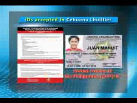 cebuana lhuillier valid id|IDs Accepted • Cebuana Lhuillier Pawnshop.